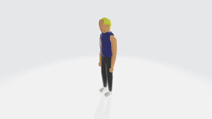 do low poly 3d modeling for your game  animations and rendering