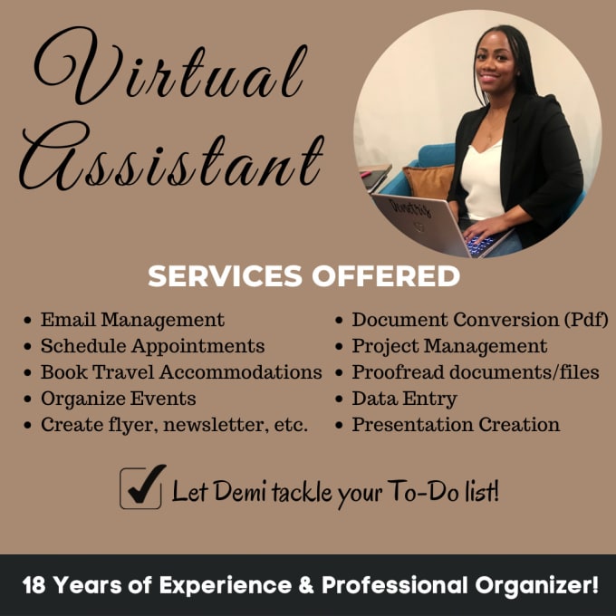 Provide top notch professional virtual assistant tasks by Dredfield