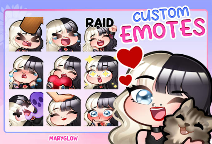 create cute custom emotes for your twitch or discord etc