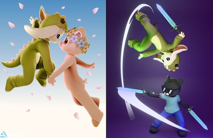 create stunning stylized 3d illustrations and renders