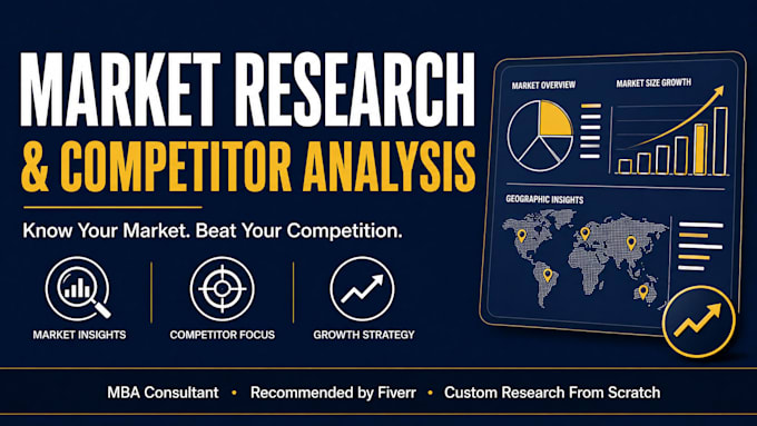 do comprehensive market research and competitor analysis