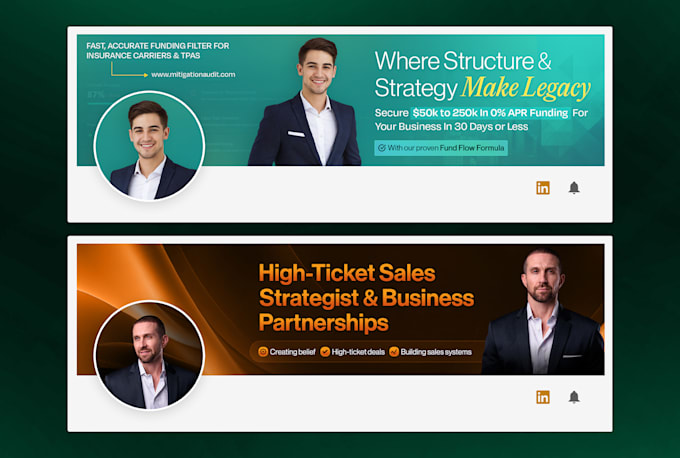 design facebook cover, linkedin banner, engaging social media post