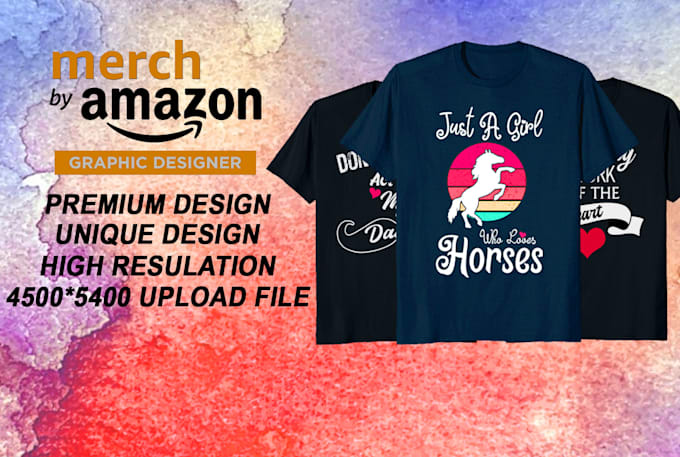 make unique t shirt designs for merch by amazon