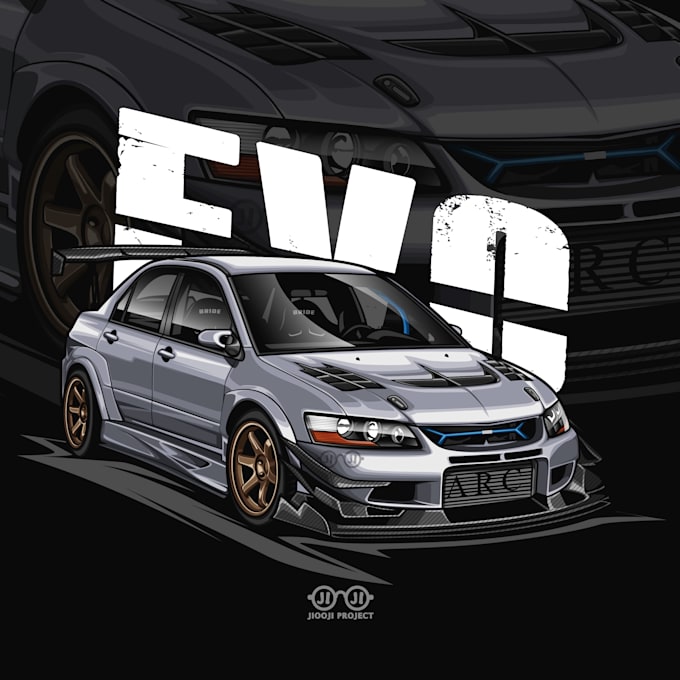 Best Price! I will create awesome your dream car illustration for t shirt