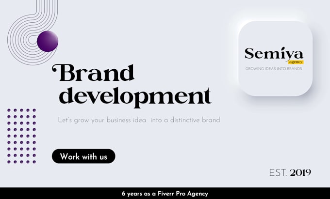 develop your brand with a unique branding strategy and visual identity