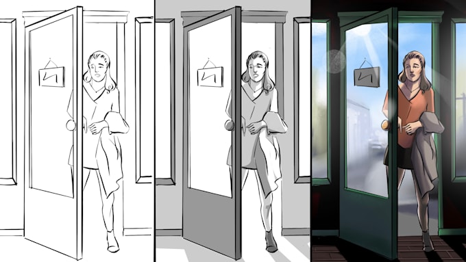 draw storyboards I like details
