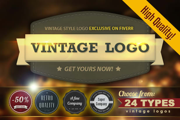 Make Vintage Style Badge