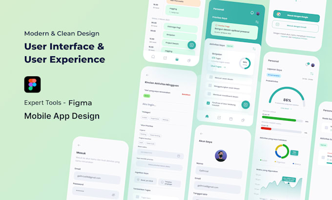 Crafting a modern interface mobile app using figma by Galihrizal06 | Fiverr