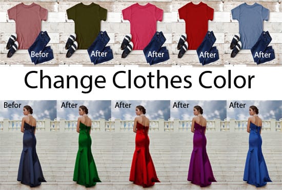 change cloth color and editing photo background