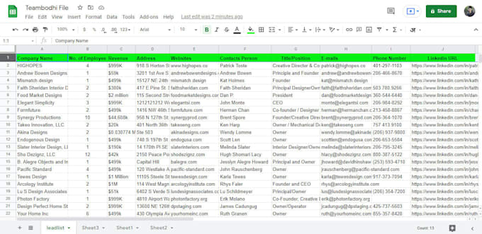 do b2b lead generation, linkedin leads, email list, prospect list building