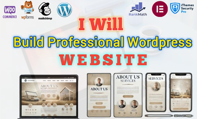 create a professional wordpress website from scratch