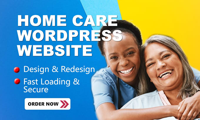 design a professional home care and wellness website design