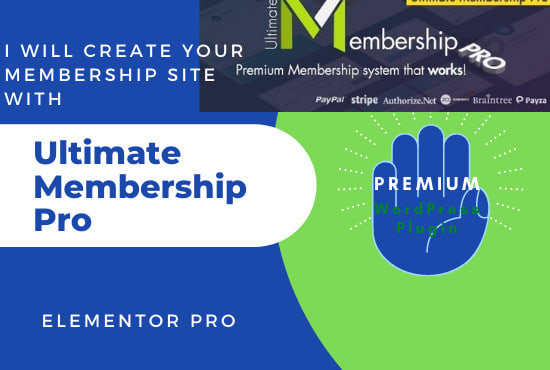 create a wordpress membership website with elementor pro