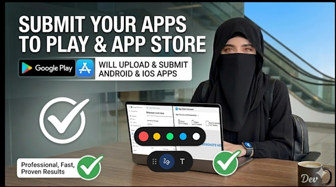 upload and submit android and ios apps to play and app store