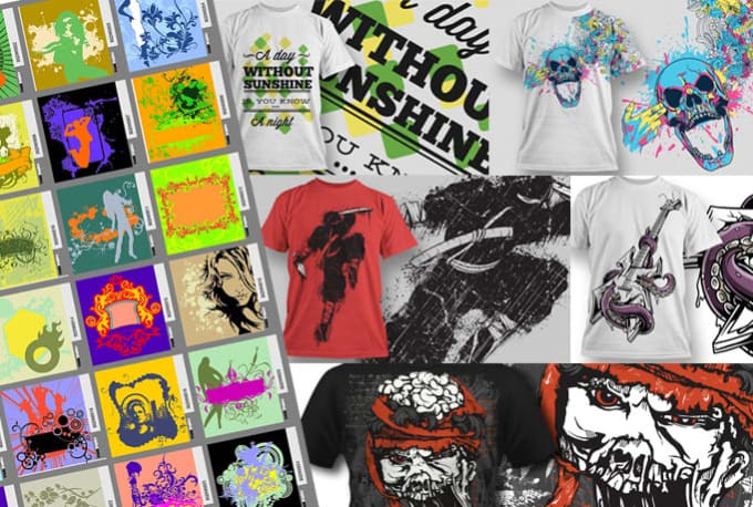 Give you hundreds of editable t shirt designs by Grafispro | Fiverr