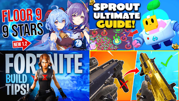 design a high quality gaming youtube thumbnail