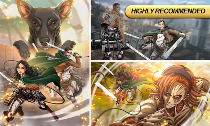 draw yourself as attack on titan character anime style