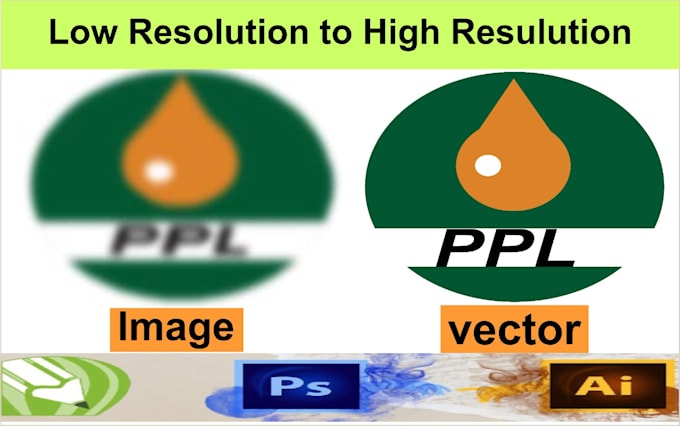 do manually redraw vector logo design
