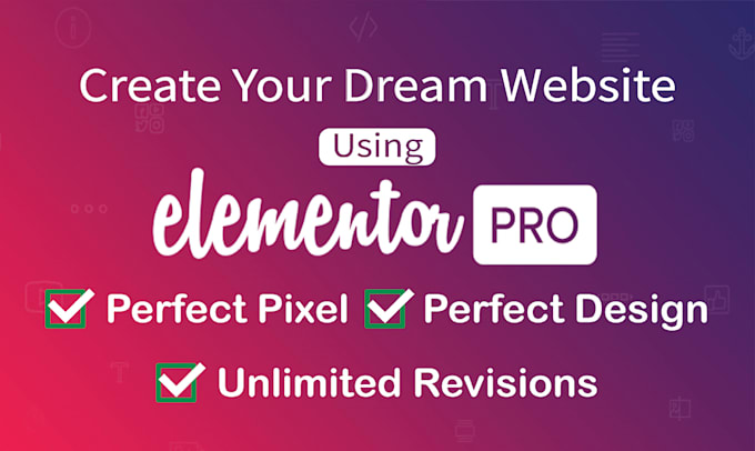 design your wordpress website using  elementor pro