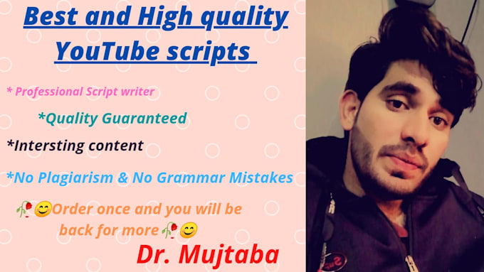 compose fascinating scripts for your youtube channel