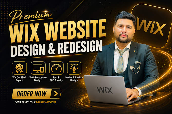 develop wix website design and redesign business wix website