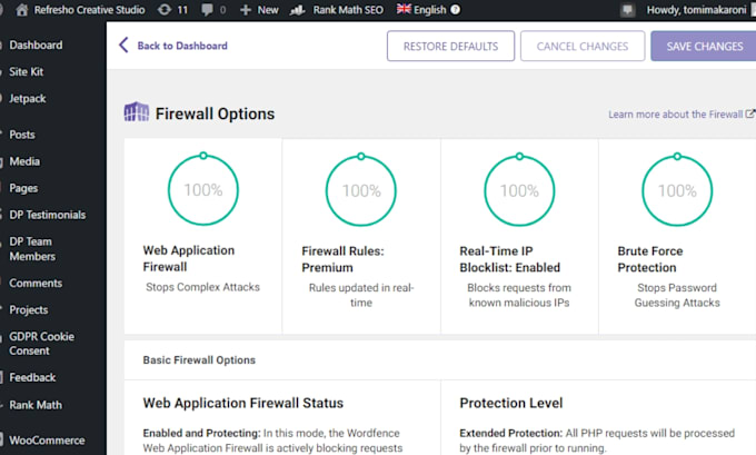 secure wordpress website and remove malware using wordfence