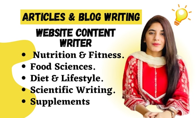 provide scientific writing on food and nutritional supplements