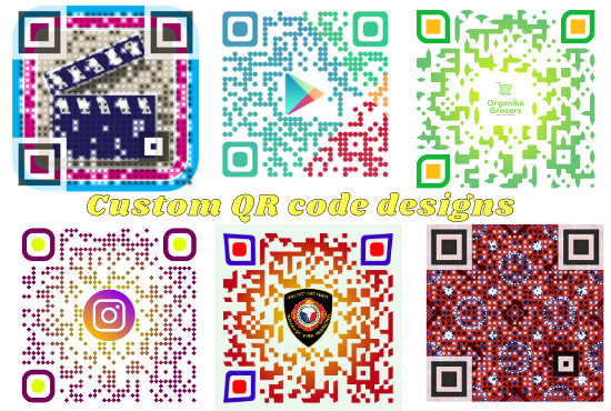 Create custom qr code, unique qr codes with logo by Zaid872 | Fiverr