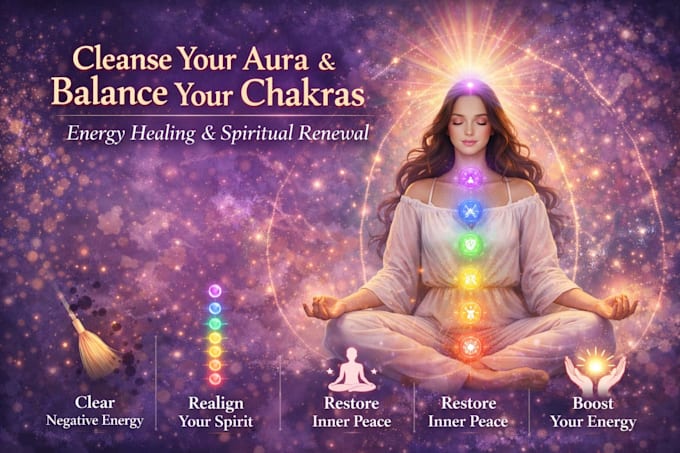 cleanse your aura and balance chakras for energy healing