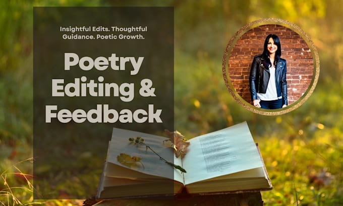 provide feedback and edit your poem or book of poetry