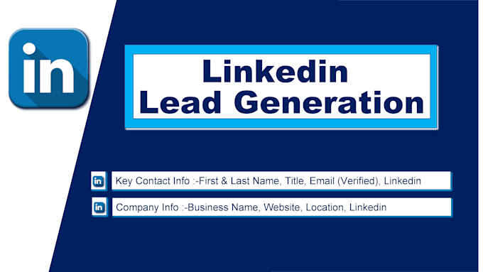 do linkedin lead generation for target email list building