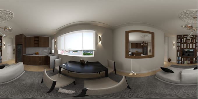 Use 3d interior or 360 panorama to make interior design by Chengmike