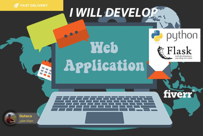 Develop python flask web application