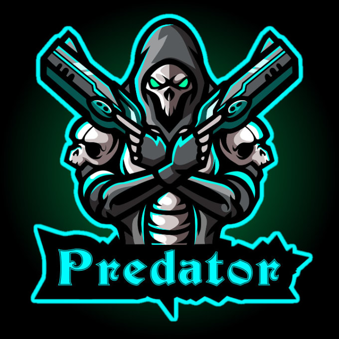 pix Transparent Cool Design Gaming Logo design predator 3d and transparent