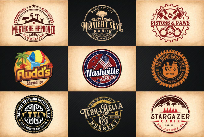 Design the best retro vintage logo in 24 hours by Stymeup | Fiverr