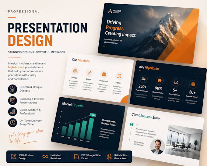 design presentation and pitch deck