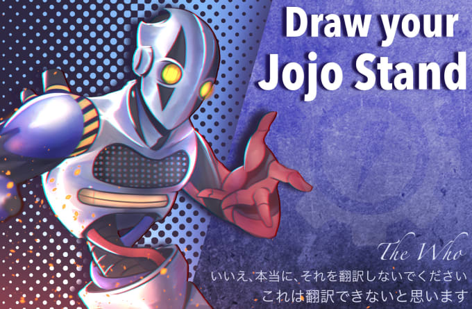 draw animated custom jojo stands with eyecatcher and stats
