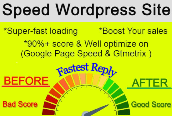 do wordpress optimization for gtmetrix in 6 hours