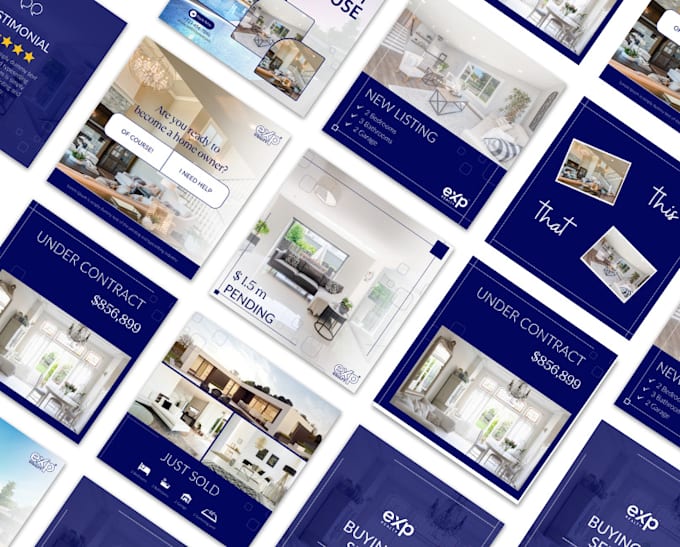 design real estate templates using canva