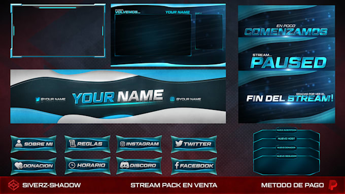 Design A Twitch Overlays And Logo For Your Stream By Siverzx Fiverr