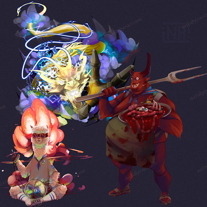 draw concept art of your characters