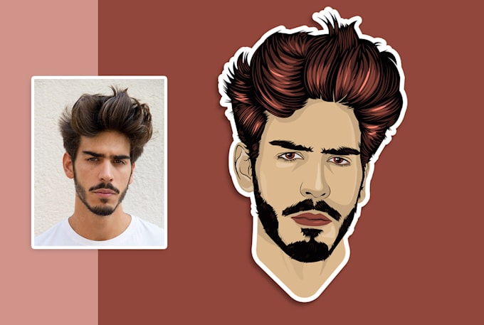 Create vector portrait from your photo in a day by Pranto_6 | Fiverr