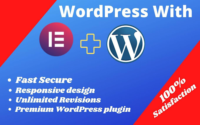wordpress website design with elementor  page builder