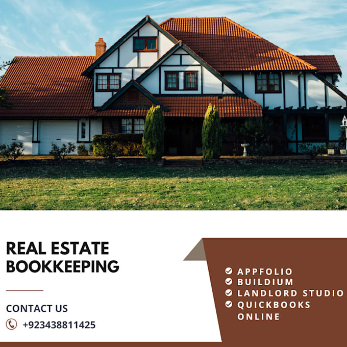 do real estate, rentals, and property management bookkeeping