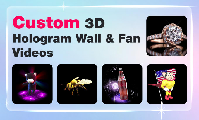 make custom hologram fan video