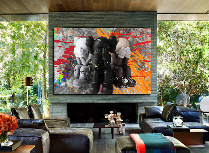 create inspiring and unique, canvas wall art and mockups
