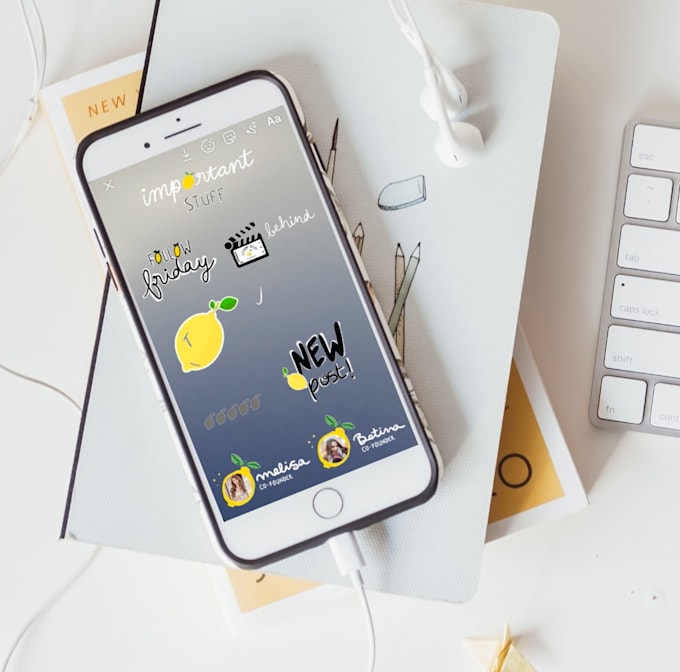 Create custom instagram stickers for your brand by Lemonseedmedia Fiverr