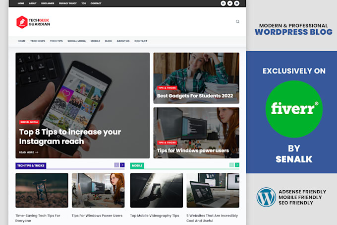 create a prefect wordpress blog