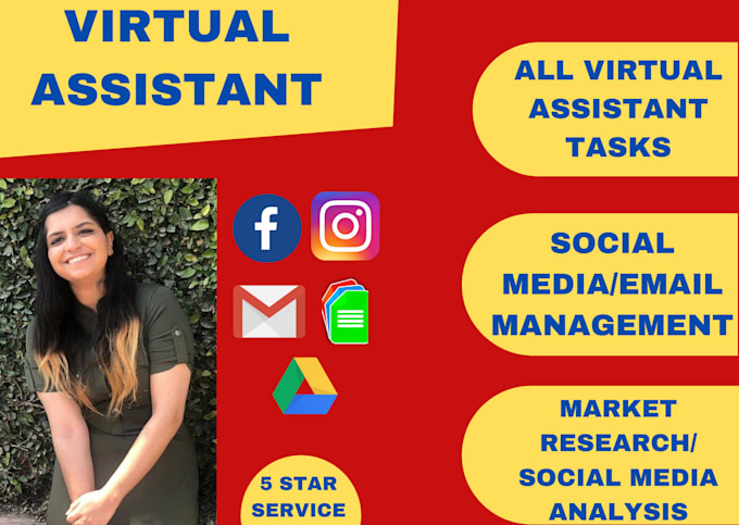 be your perfect, reliable, and efficient VA for all tasks for 2 hours
