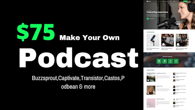 fix and develop podcast wordpress website